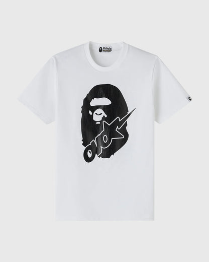 BAPE OVO Sta Crocodile Print Tee White