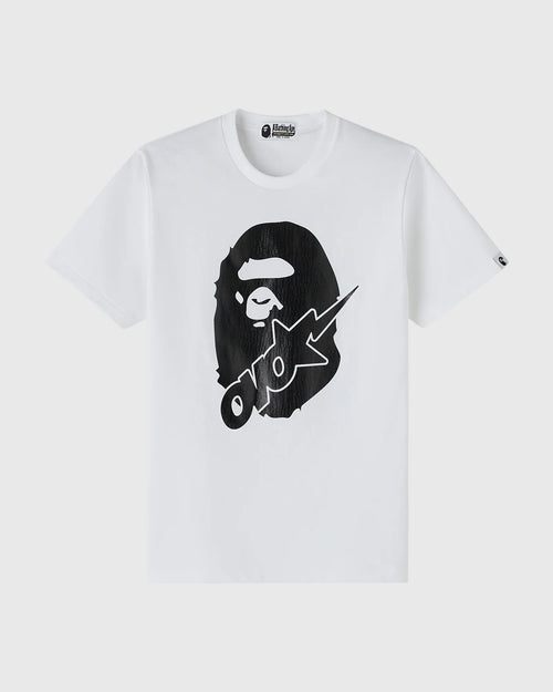 BAPE OVO Sta Crocodile Print Tee White