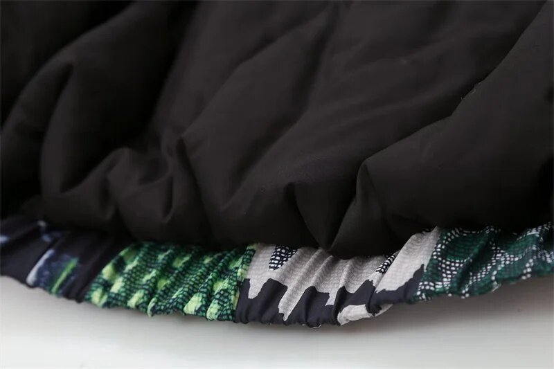 Multi-Print Quilted Reversible Jacket