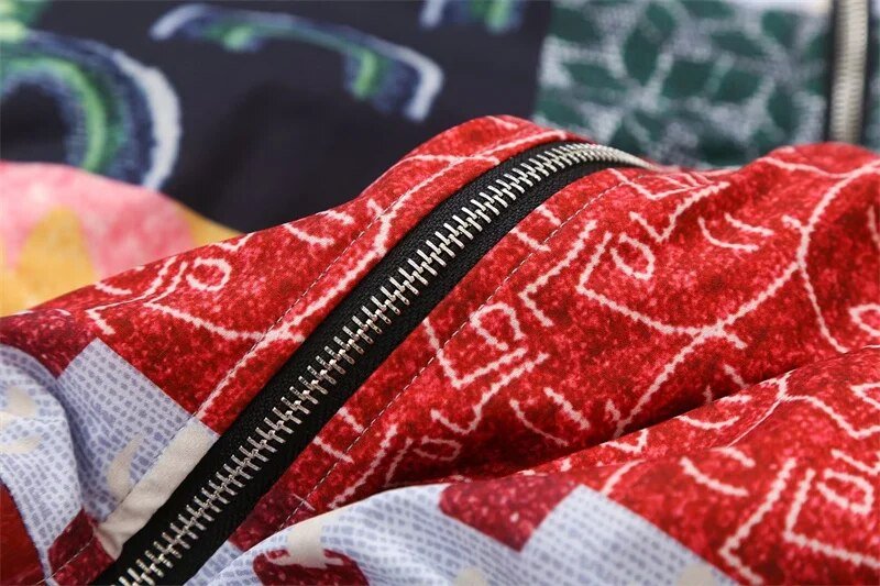 Multi-Print Quilted Reversible Jacket