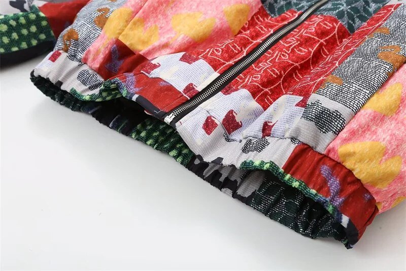 Multi-Print Quilted Reversible Jacket