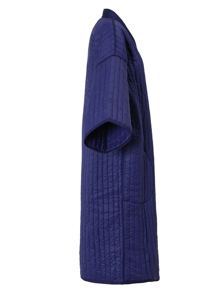 Quilted Kimono Long Coat