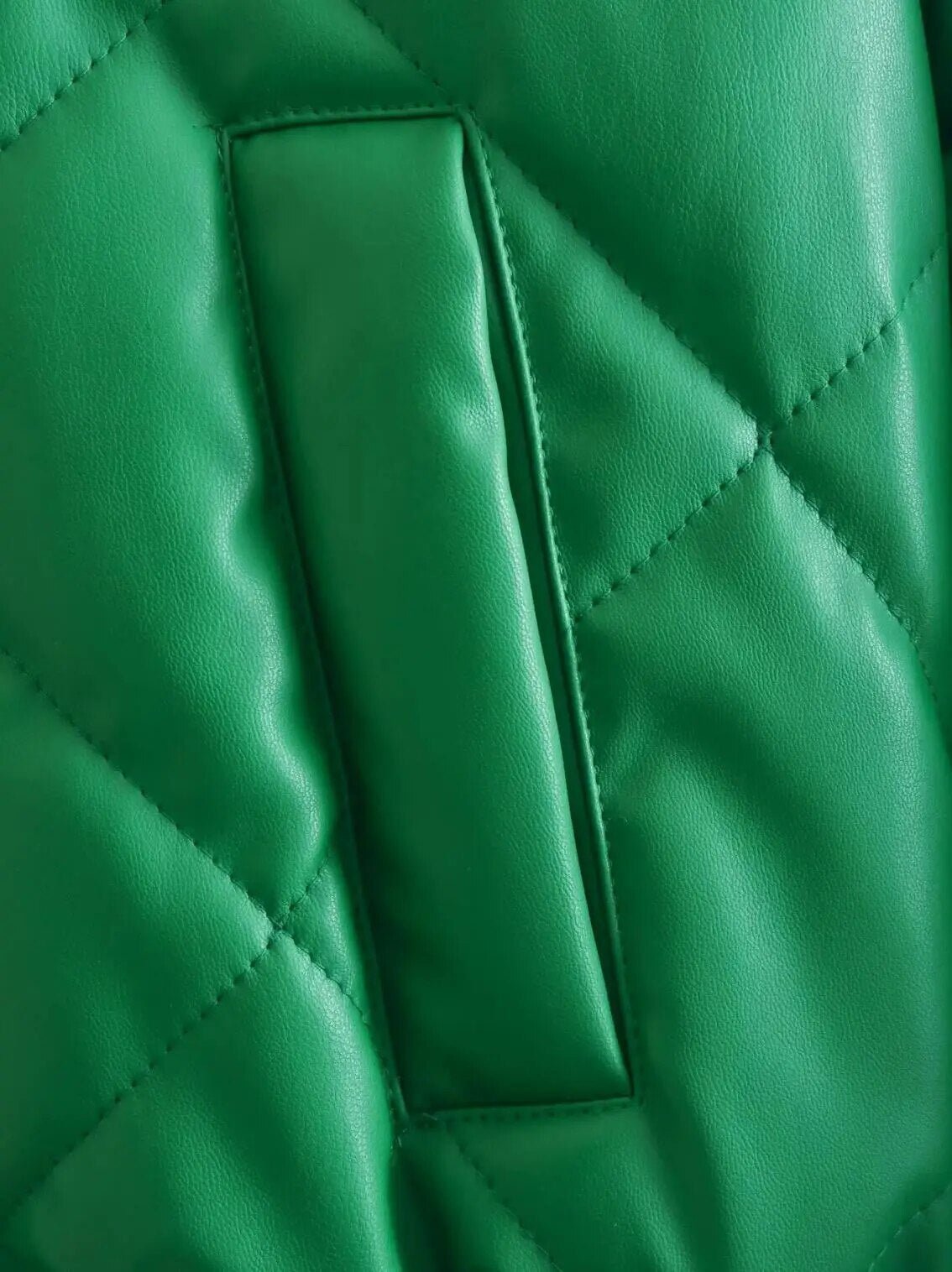 Quilted Vegan Leather Jacket